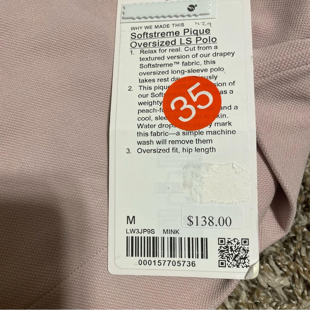 Lululemon Softstreme Pique Oversized LS Polo Shirt - Picture 3 of 3